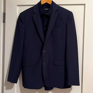 WORN ONCE - Express Extra Slim Wool Blend Modern Tech Suit